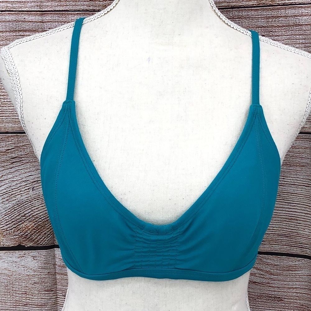 Athleta Blue Underwire Bikini Top Size 32 B/C